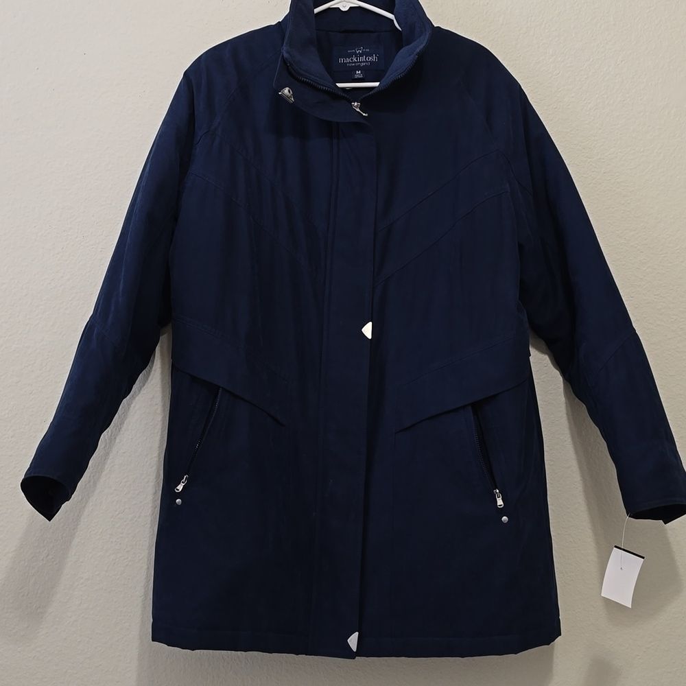 Mackintosh New England Vintage Women's Blue Coat Size M‎